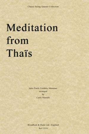 Massenet, Jules Émile Frédéric: Meditation from Thaïs