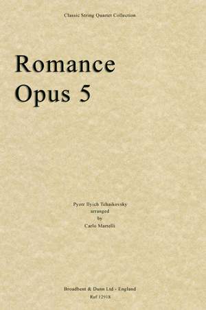 Tchaikovsky, Pyotr Ilyich: Romance, Opus 5