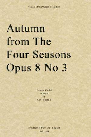 Vivaldi, Antonio: Autumn from The Four Seasons, Opus 8 No. 3