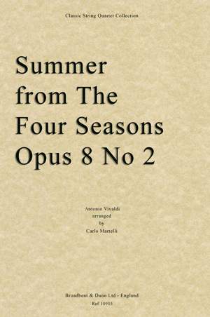 Vivaldi, Antonio: Summer from The Four Seasons, Opus 8 No. 2