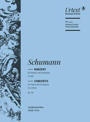 Schumann, Robert: Konzert für Klavier und Orchester a-moll op. 54