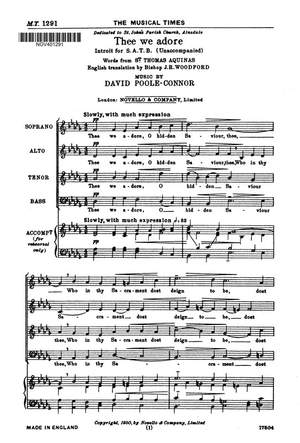 David Poole-Connor: Thee We Adore