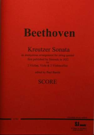 Beethoven: Kreutzer Sonata arr. as 2-cello String Quintet