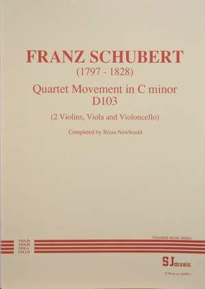 Franz Schubert: Quartet Movement D103