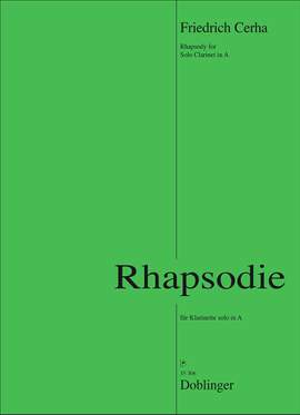 Friedrich Cerha: Rhapsodie für Klarinette solo in A