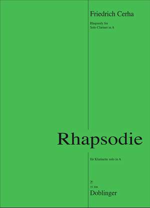 Friedrich Cerha: Rhapsodie für Klarinette solo in A