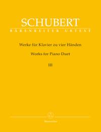Schubert, Franz: Works for Piano Duet, Volume 3