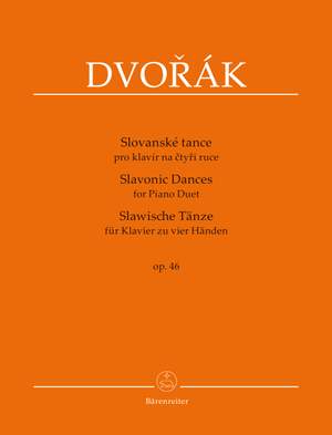 Dvorák, A: Slavonic Dances for Piano Duet op. 46