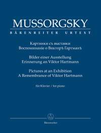 Mussorgsky, Modest: Pictures at an Exhibition. A Remembrance of Viktor Hartmann for piano