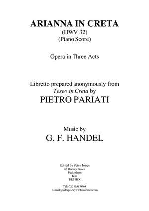 Georg Friedrich Händel: Arianna In Creta HWV 32
