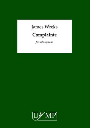 James Weeks: Complainte