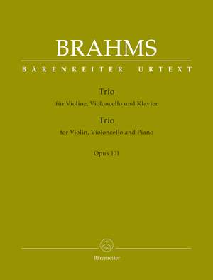 Brahms, J: Trio for Violin, Violoncello and Piano op. 101
