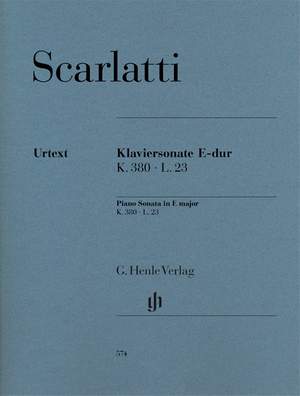 Scarlatti, G D: Piano Sonata, K. 380, L. 23