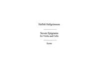 Haflidi Hallgrímsson: Seven Epigrams