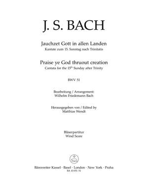 Bach, Johann Sebastian: Cantata Jauchzet Gott in allen Landen BWV 51