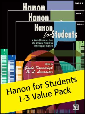Hanon for Students Books 1-3 Value Pack 2012