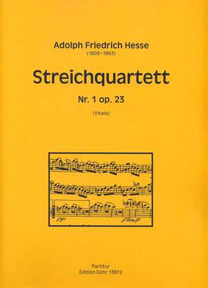 Hesse, A F: String Quartet No.1 op.23