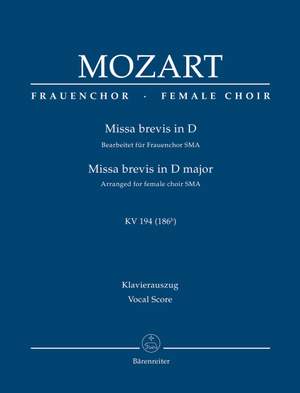 Mozart, WA: Missa brevis D major K. 194 (186h)