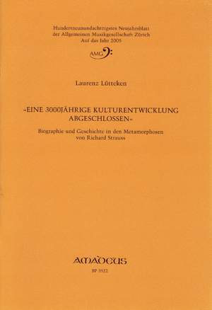 Luetteken, L: Eine 3000jährige Kulturentwicklung abgeschlossen
