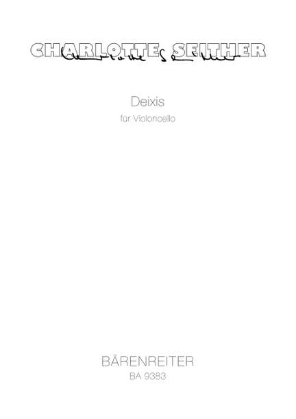 Seither, C: Deixis for Violoncello