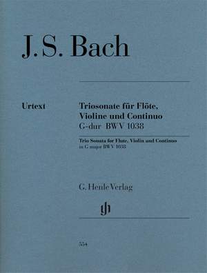 Bach, J S: Trio Sonata in G major BWV 1038 for Flute, Violin and Continuo