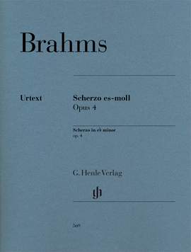 Brahms, J: Scherzo E flat minor op. 4