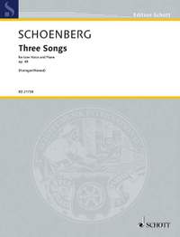 Schoenberg, A: Three Songs op. 48