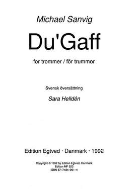 Michael Sanvig: Du'Gaff For Drums