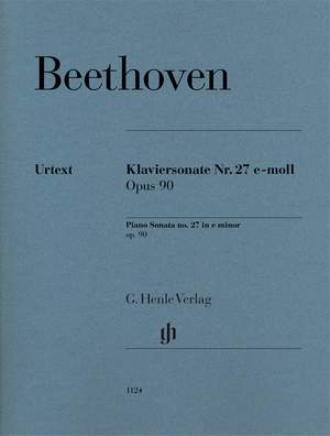 Beethoven, L v: Piano Sonata no. 27 op. 90
