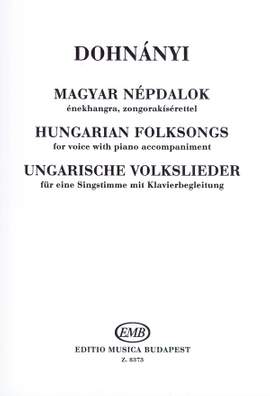 Dohnányi Ernő: Hungarian Folksongs