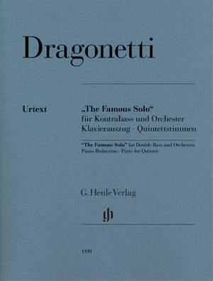 Dragonetti, D: "The Famous Solo" for Double Bass and Orchestra