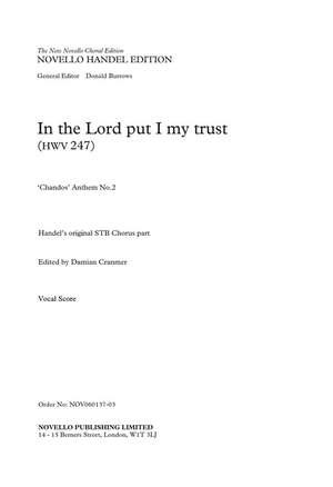 Georg Friedrich Händel: In The Lord Put I My Trust
