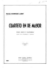 Rafael R. Albert: Cuarteto En Re Mayor