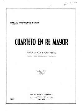 Rafael R. Albert: Cuarteto En Re Mayor