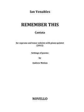Ian Venables: Remember This (Score)