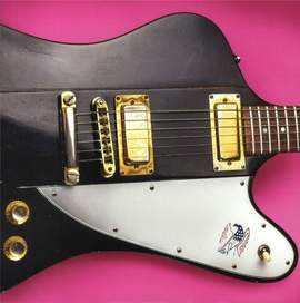 70S Firebird Electric Guitar Greetings Card