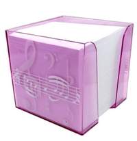 Pink Treble Clef Memo Note Block