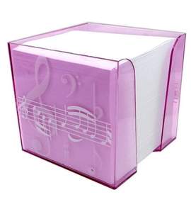 Pink Treble Clef Memo Note Block