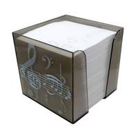 Brown Treble Clef Memo Note Block