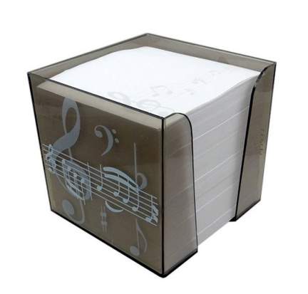 Brown Treble Clef Memo Note Block