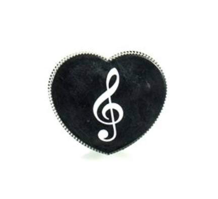 Single Treble Clef Heart Shaped Pencil Sharpener