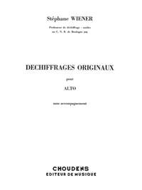 Wiener: Dechiffrages Originaux