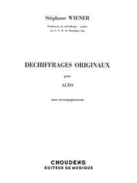 Wiener: Dechiffrages Originaux
