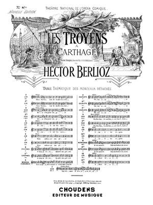 Hector Berlioz: Troyens a Carthage (Les) No 8bis