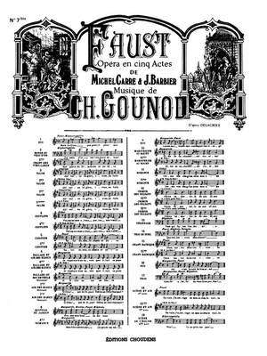 Charles Gounod: Faust air No.7Bis air Des Bijoux