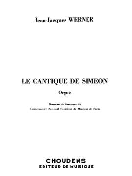 Werner: Cantique De Simeon