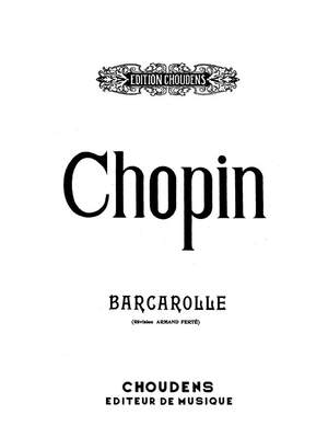 Frédéric Chopin: Barcarolle Opus 60