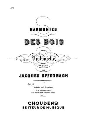 Jacques Offenbach: Harmonies Des Bois No.1 Le Soir Reverie Op76