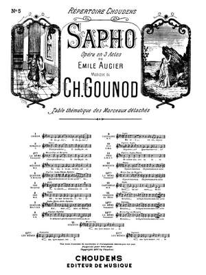 Charles Gounod: Sapho No 5 Ode Ô Liberte Deesse Austere