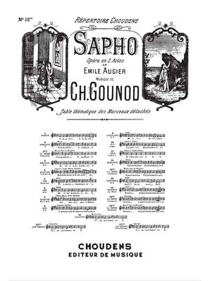 Charles Gounod: Sapho No 15ter Stances